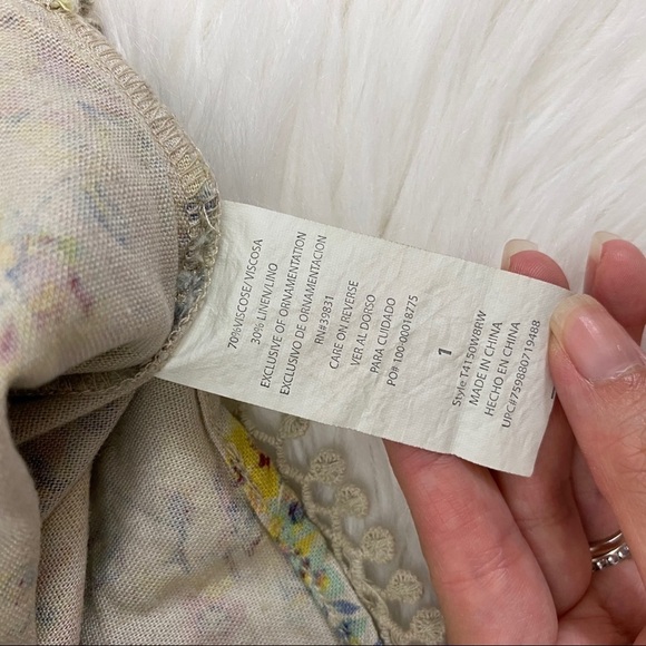 Jolt Floral Linen Blend Drawstring Shorts - Picture 4 of 7